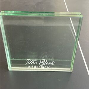 Green Glass Bridesmaids Plaque